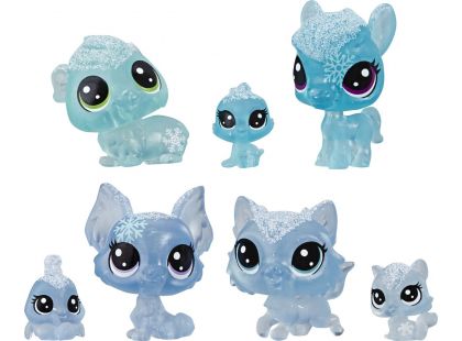Hasbro Littlest Pet Shop Zvířátka z ledového království 7ks modrá