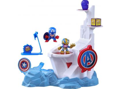 Hasbro Marvel Stunt Squad Smashin Heroes Captain America vs. Thanos