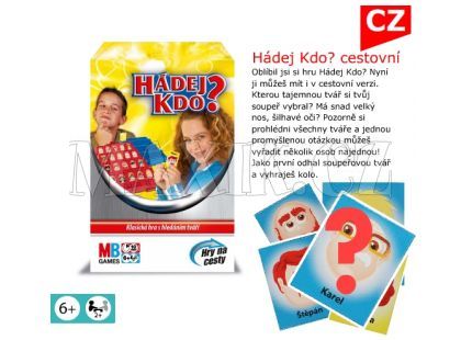 Hasbro MB Cestovní spol. hra - Hádej kdo?