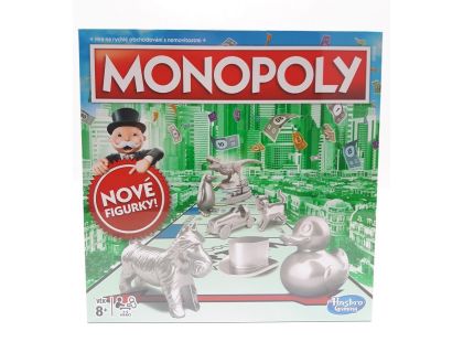 Hasbro Monopoly hra stříbrné figurky CZ