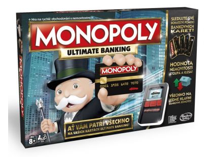 Hasbro Monopoly Ultimate Banking CZ - Poškozený obal