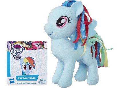 Hasbro My Little Pony plyšový poník s potiskem hřívy 12 cm Rainbow Dash