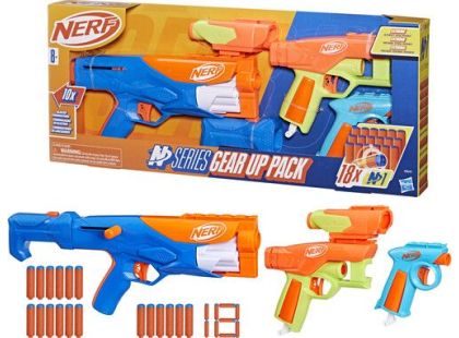 Hasbro Nerf Gear up pack puška + 2 pistole + 18 šipek