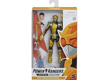 Hasbro Power Rangers 15 cm figurka s výměnnou hlavou Beast Morphers Gold Ranger