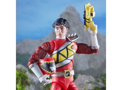 Hasbro Power Rangers 15 cm figurka s výměnnou hlavou Dino Charge Red Ranger