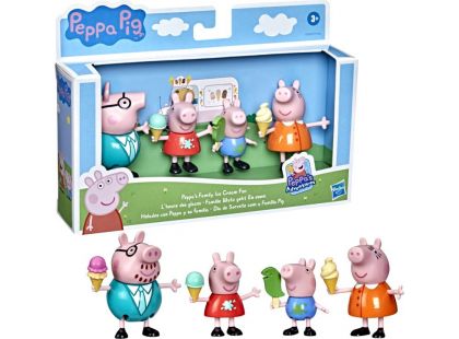 Hasbro Prasátko Peppa Peppina rodinka sada 4 figurek Zmrzlina
