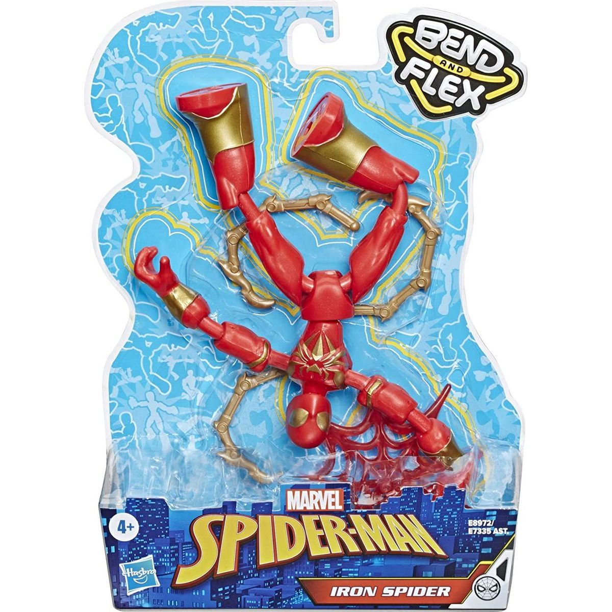 Action Figure Flessibile Spider-Man Ghost-Spider 15 Cm – Bend And Flex Hasbro, Con Accessorio Ragnatela - 3