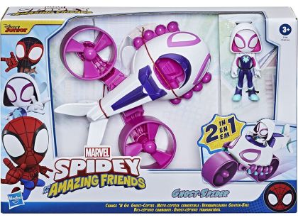 Hasbro Spiderman Figurka s vozidlem 2 v 1 Ghost Spider