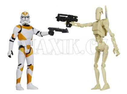 Hasbro Star Wars Akční figurky 2ks - Battle Droid, 212 Battalion Clone Trooper