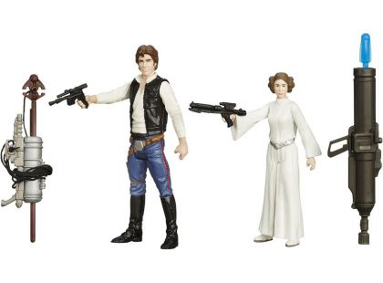 Hasbro Star Wars Epizoda 7 Dvojbalení figurek - Han Solo a Princess Leia