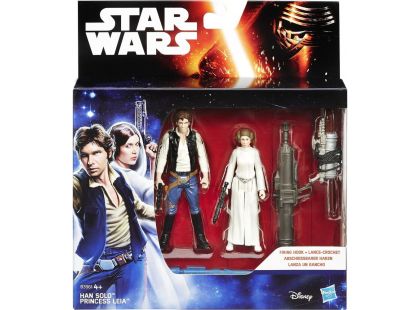 Hasbro Star Wars Epizoda 7 Dvojbalení figurek - Han Solo a Princess Leia