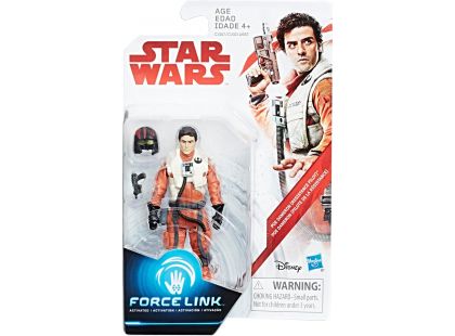 Hasbro Star Wars Epizoda 8 9,5cm Force Link figurky s doplňky A Poe Dameron