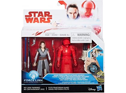 Hasbro Star Wars Force Link Dvě deluxe figurky 9,5 cm Rey a Elite Praetorian Guard
