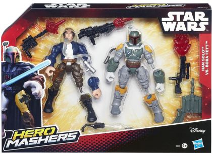 Hasbro Star Wars Hero Mashers Akční balíček - Han Solo vs. Boba Fett