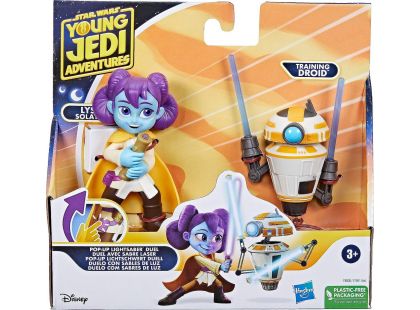 Hasbro Star Wars Young Jedi Adventures Duel Lys Solay vs. Training Droid