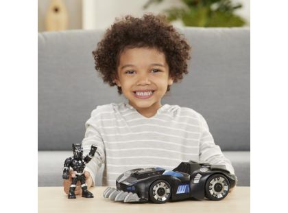 Hasbro Super Heroes figurka a auto s interaktivními prvky Black Panther