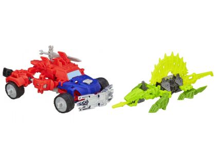 Hasbro Transformers 4 Construct Bots Optimus Prime  a Gnaw Dino