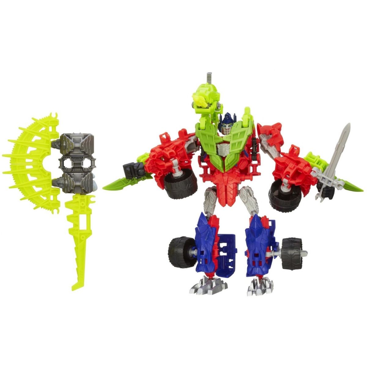 Hasbro Transformers 4 Construct Bots Transformer se zvířetem - Optimus Prime a Gnaw Dino