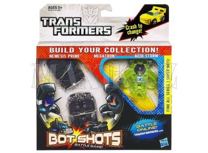 Hasbro Transformers Bot Shots 3 transformeři - NemesisPrime Megatron AcidStor