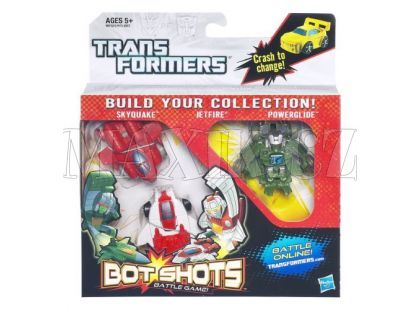Hasbro Transformers Bot Shots 3 transformeři - Skyquake Jetfire Powerglide