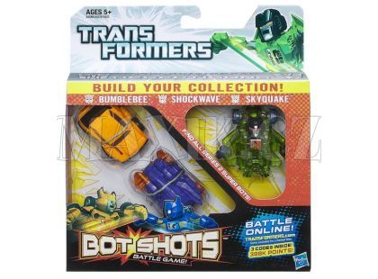 Hasbro Transformers Bot Shots 3pack - Bumblebee Shockwawe Skyquake