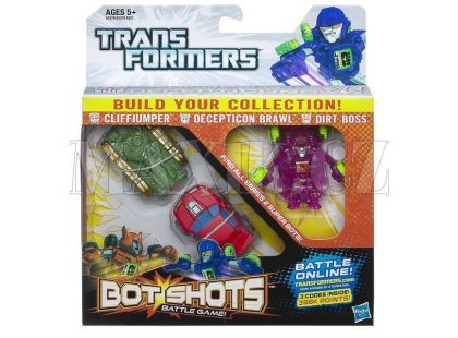 Hasbro Transformers Bot Shots 3pack - Cliffjumper Brawl Boss