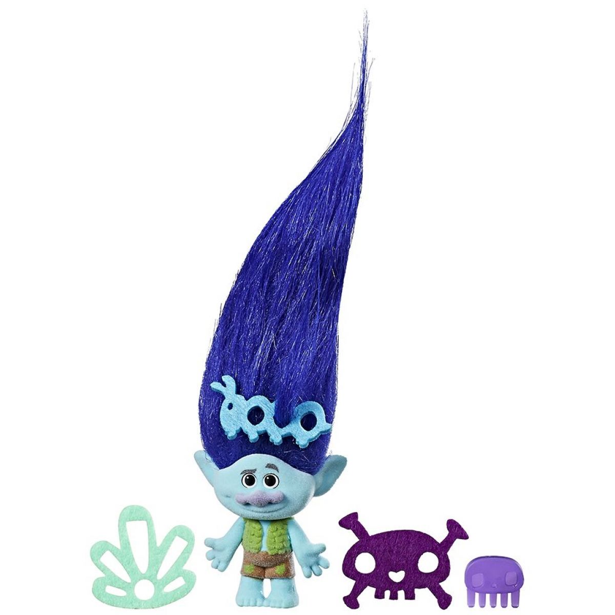 Hasbro Trollové Malá postavička s extra dlouhými vlasy Branch