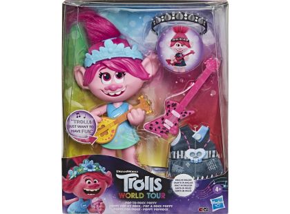 Hasbro Trolls zpívající figurka Poppy s rockovým příslušenstvím