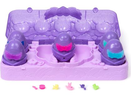 Hatchimals karton zvířátek neónová duha