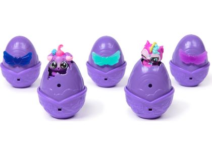 Hatchimals karton zvířátek neónová duha