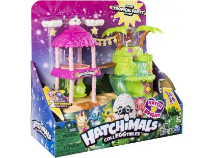 Hatchimals Svítící hrací sada Tropická párty