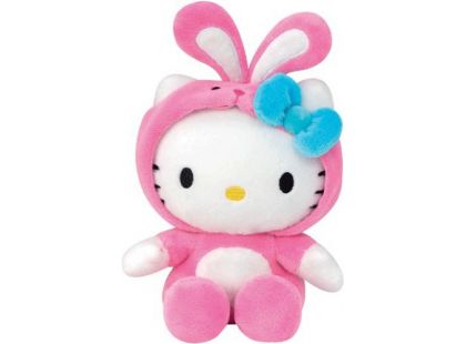Hello Kitty v oblečku 15 cm - Růžový zajíček