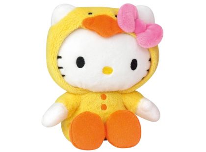 Hello Kitty v oblečku 15 cm - Žluté kuřátko