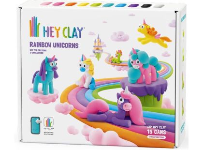 Hey Clay Sada Jednorožci 15ks CEE