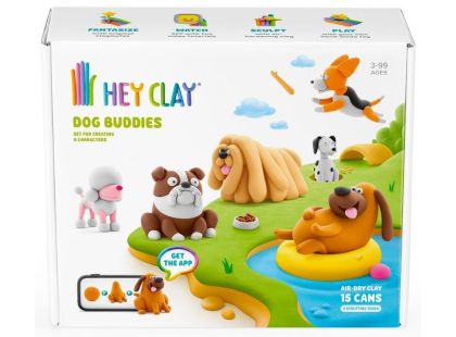 HEY CLAY SET DOG BUDDIES 15PK CEE