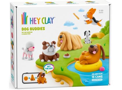 HEY CLAY SET DOG BUDDIES 15PK CEE