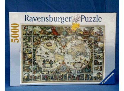 Historická mapa světa 5000d Ravensburger