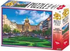 HM Studio 3D Puzzle Praha Národní Muzeum 1000 dílků