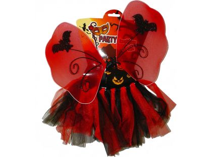 HM Studio Dětský kostým Halloween víla červená