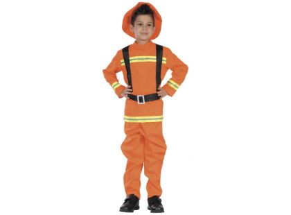 HM Studio Dětský kostým hasič, 130-140 cm