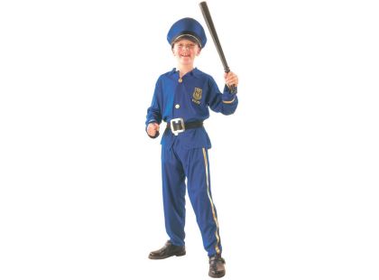 HM Studio Dětský kostým Policista 120 - 130 cm - Poškozený obal