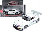 HM Studio kovový model BMW Z4 GT3 1:24 bílé