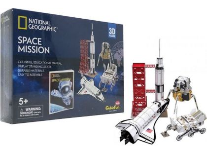 HM Studio National Geographic Puzzle 3D Vesmírná mise - 80 dílků