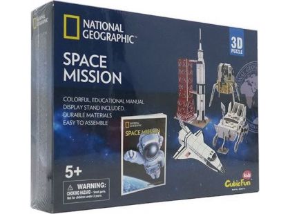 HM Studio National Geographic Puzzle 3D Vesmírná mise - 80 dílků