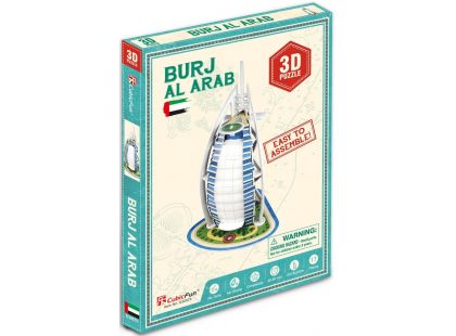 HM Studio Puzzle 3D Burj Al Arab 17 dílků