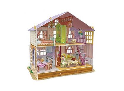 HM Studio Puzzle 3D Dům pro panenky Saras Home