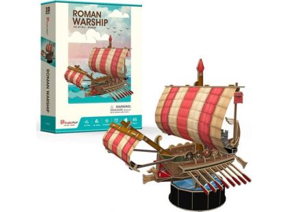 HM Studio Puzzle 3D Roman Warship - 85 dílků