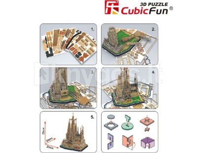HM Studio Puzzle 3D Sagrada Família - 194 dílků