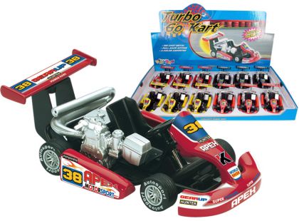 HM Studio Turbo Go Kart černá motokára