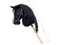 Hobby horse Cortez, černý kůň na tyči, provázková hříva 2